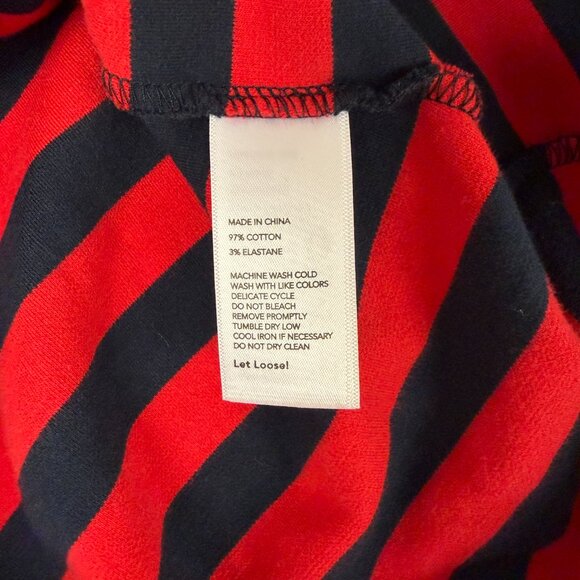 Kate Spade Saturday Striped Stretch Knit Pullover Coastal French Girl Timeless - Picture 8 of 8